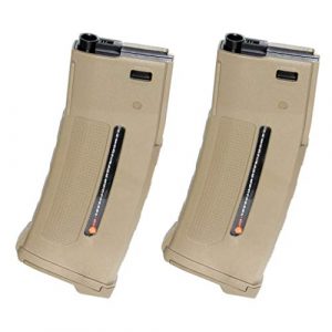 Airsoft Gang Airsoft Gun Magazine 1 Airsoft Parts PTS 2pcs 250rd EPM1 Magazine for APS, D-Boys, Classic Army, WE, SRC, JG, E&C, CYMA, KWA G&P VFC Tokyo Marui M4 AEG Dark Earth