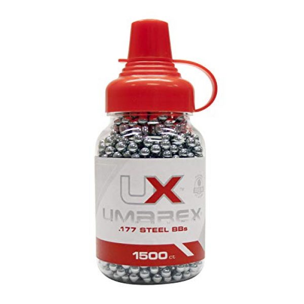 Umarex Air Gun BB 1 Umarex Precision .177 Caliber BB Gun BBs (1500 Count), Black (2252549)