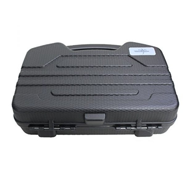 SAS Pistol Case 3 SAS Pistol Lockable Heavy Duty Hard Case Pluck Foam with Locking Holes for Archery Accessories or Handgun
