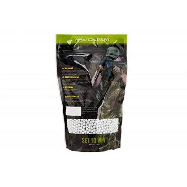 Lancer Tactical Airsoft BB 2 Lancer Tactical Eco-Ammo 0.43g BBS White 2375 Round High FPS Performance Biodegradable