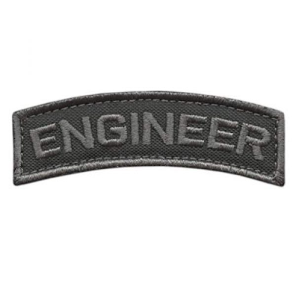 LEGEEON Airsoft Morale Patch 1 LEGEEON Engineer Shoulder Tab Badge Subdued US Army Tactical Morale Touch Fastener Patch