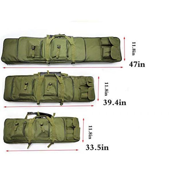 JFFCE Rifle Case 3 JFFCE Extendable Design Rifle Case/Backpack Classic Tactical Double Rifle Pistol Gun Case Bag Long Gun Case Bag for Hunting Shooting Range Sports Storage and Transport