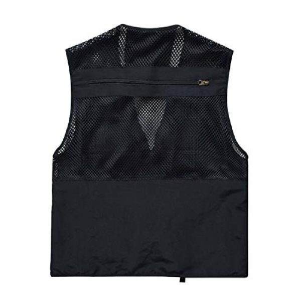 DAFREW Airsoft Tactical Vest 2 DAFREW Men's Vest Fashion Casual Vest Outdoor Photography Fishing Vest Quick Dry Vest (Color : Black, Size : M)