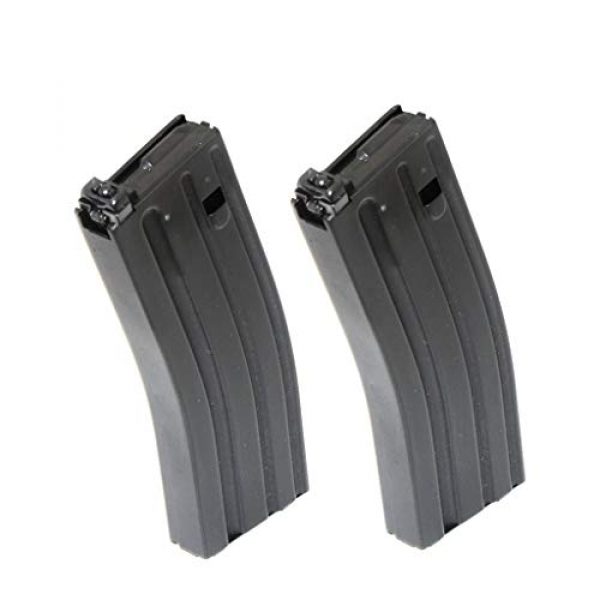 Generica Airsoft Gun Magazine 1 Generica Airsoft Spare Parts G&D 2pcs 120rd Mag Magazine for Systema DTW M4 M16 AEG Black