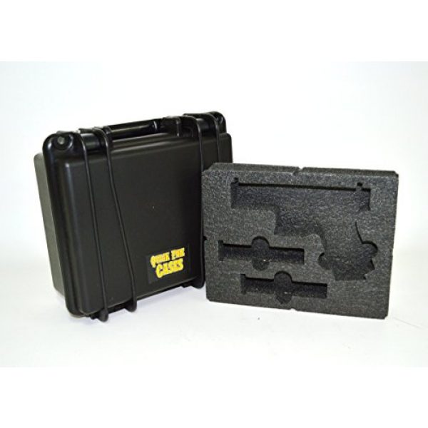 Quick Fire Cases Pistol Case 2 Quick Fire Cases QF300G2L Pistol Case, Black, Small