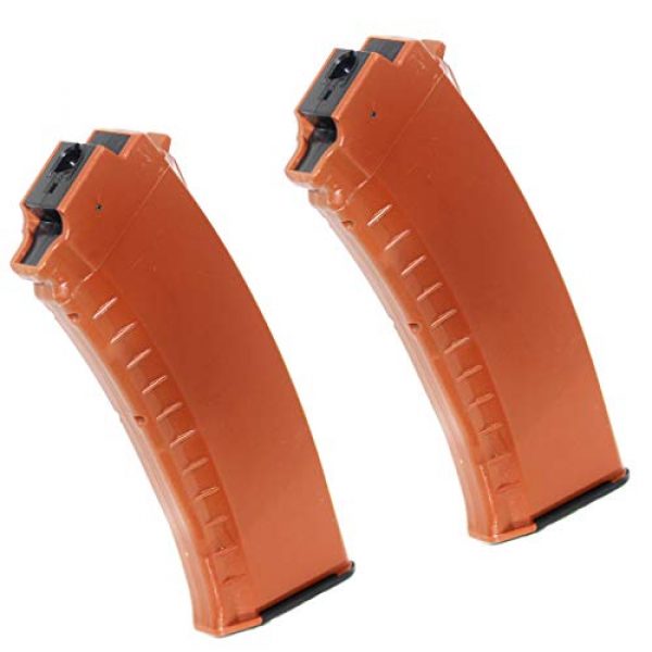 Airsoft Gang Airsoft Gun Magazine 1 Airsoft Parts 2pcs 60rd Mid-Cap Magazine for Tokyo Marui Next Gen AK AEG Brown