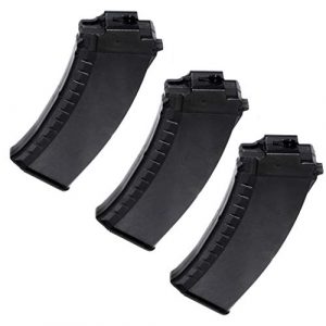 Generic Airsoft Gun Magazine 1 Airsoft Spare Parts Battleaxe 3pcs 70rd Mid-Cap Magazine for Tokyo Marui Next Gen Gen2 AK EBB Black