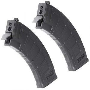 Airsoft Gang Airsoft Gun Magazine 1 Airsoft Parts CYMA 2pcs 600rd Polymer Waffle Hi-Cap Magazine for CYMA APS D-Boys ICS JG G&P Tokyo Marui AK Series AEG Black