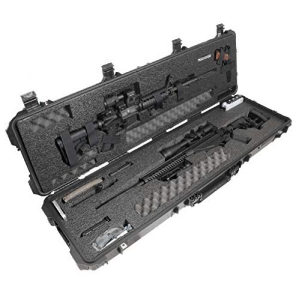 Case Club Rifle Case 1 Case Club Precision and AR Rifle Pre-Cut Waterproof Case with Accessory Box and Silica Gel to Help Prevent Gun Rust (Gen 2)