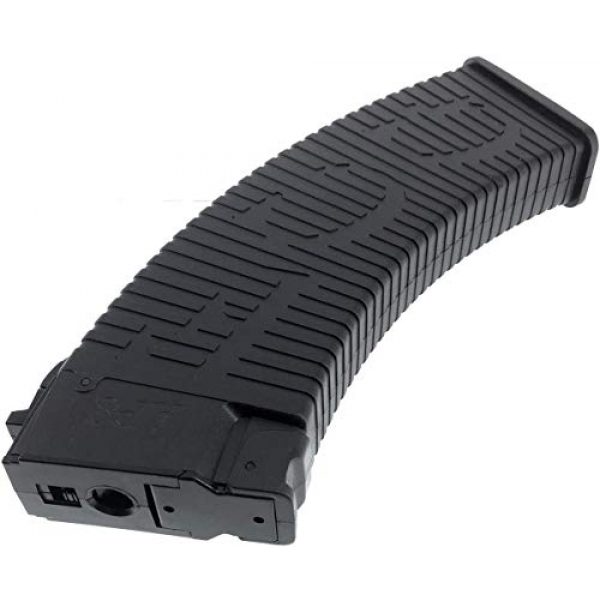SportPro Airsoft Gun Magazine 6 SportPro APS 500 Round Polymer Thermold Waffle High Capacity Magazine for AEG AK47 AK74 Airsoft 6 Pack - Black