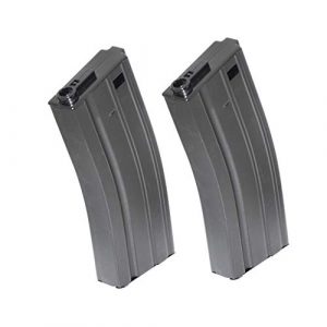 Generica Airsoft Gun Magazine 1 Airsoft Spare Parts 2pcs 70rd Mid-Cap Mag Magazine for G&P ICS Classic Army Tokyo Marui M4 M16 Series AEG Black
