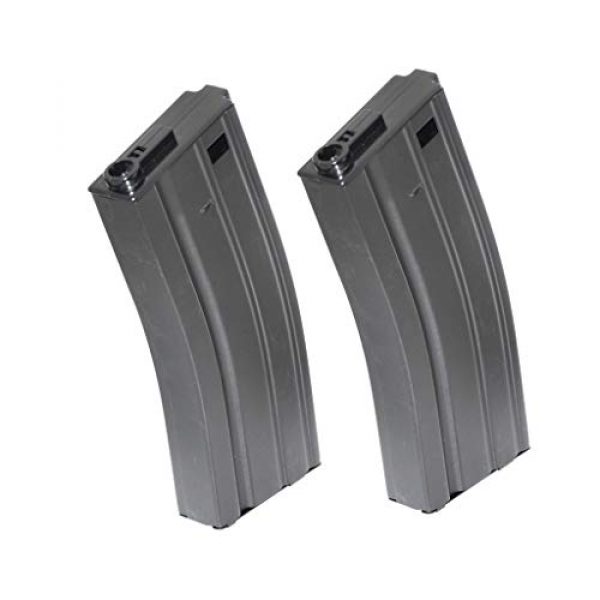 Generica Airsoft Gun Magazine 1 Airsoft Spare Parts 2pcs 70rd Mid-Cap Mag Magazine for G&P ICS Classic Army Tokyo Marui M4 M16 Series AEG Black