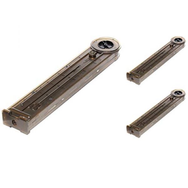Airsoft Shopping Mall Airsoft Gun Magazine 1 Airsoft Shooting Gear CYMA 3pcs 280rd Hi-Cap Magazine for CYMA/Classic Army/King Arms/Tokyo Marui/JG P90 Series AEG Transparent Brown