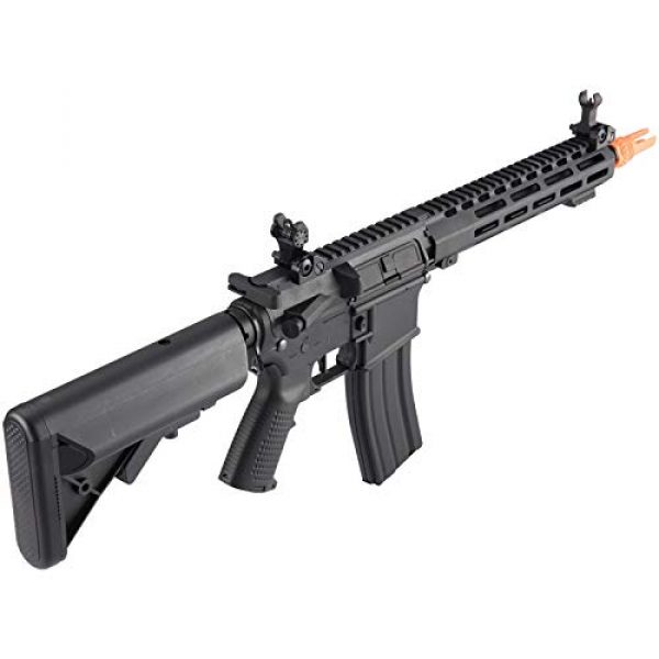 Lancer Tactical Airsoft Rifle 7 Lancer Tactical Classic Army Skirmish Series ML10 M4 M-LOK AEG Airsoft Rifle Black 350 FPS