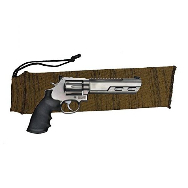 PXDREAM Pistol Case 2 PXDREAM Tactical Handgun Sleeve Pistol Gun Sock 15 Inch -Brown