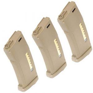 Generica Airsoft Gun Magazine 1 Airsoft Spare Parts 3pcs Pack PTS EPM 150rd Enhanced Polymer Magazine for M4 M16 Series AEG Dark Earth