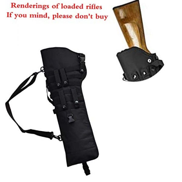 JFFCE Rifle Case 6 JFFCE Tactical Adjustable Shotgun Scabbard Tactical Rifle Scabbard Sling Case Bag Gun Storage Pouch for Outdoor Hunting