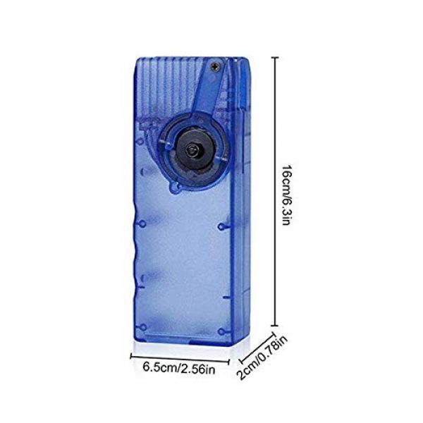 Gexgune Airsoft BB Speed Loader 2 Gexgune Plastic BB Speed Loader M4 Hand Crank for Airsoft Hunting Magazine Quick Loader-6MM 1000 Rounds (6 Colors Optional)