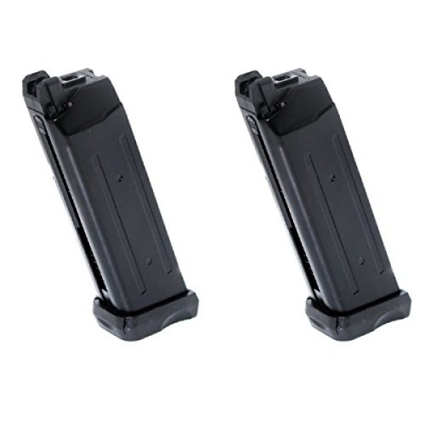 Airsoft Shopping Mall Airsoft Gun Magazine 1 Airsoft Shooting Gear APS 2pcs 23rd CO2 Mag Magazine for Action Combat Pistol ACP601 Black