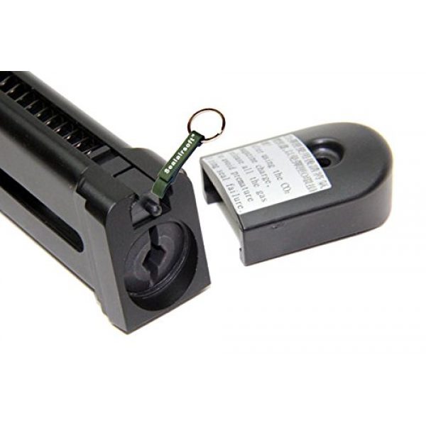 KJW Airsoft Gun Magazine 4 KJ Works 24rds Airsoft Metal 6mm CO2 Magazine For P226 KP01 GBB -Mobile Ring Included