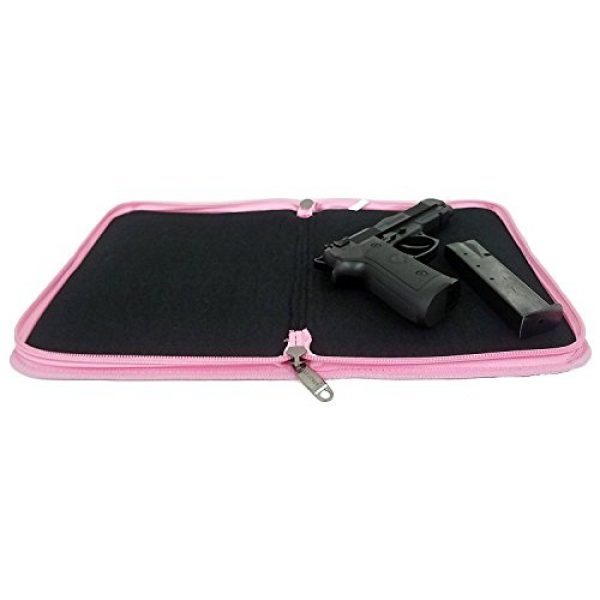Explorer Cases Pistol Case 5 Explorer TC11 Mossy Oak with Pink Trim Pistol Soft Case, Handgun Soft Case , 9mm ruger glock Pistol Case, Carry Case, Revolver Case