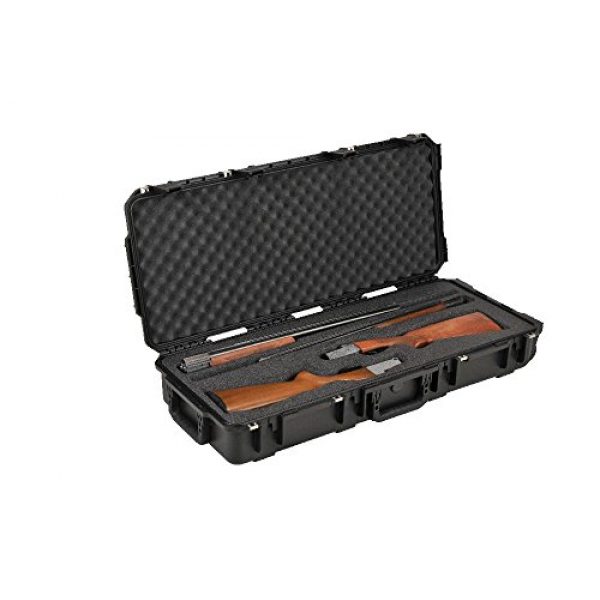 SKB Cases Rifle Case 4 SKB Injection-Molded Double Custom Breakdown Shotgun Case, Black, 38 Inches (3i-3614-CBD)