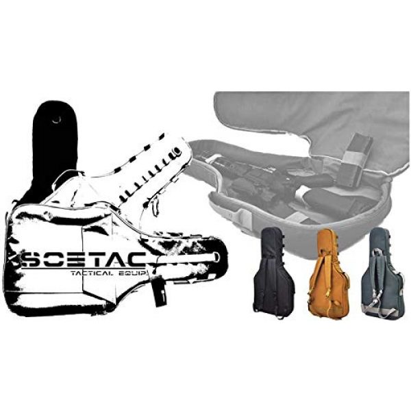 SOETAC Rifle Case 2 Hunting Tactical Rifle Bag Shooting Range Guitar Gun Case Firearm Adjustable Shoulder Backpack Gun Bag