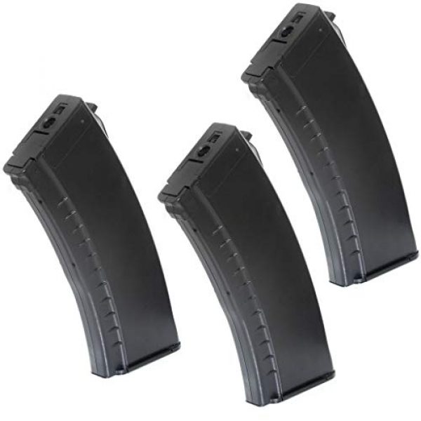 Airsoft Gang Airsoft Gun Magazine 1 Airsoft Parts APS 3pcs 500rd Plastic Hi-Cap Mag Magazine for CYMA ICS Marui AK AEG BK