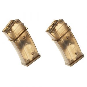 Airsoft Shopping Mall Airsoft Gun Magazine 1 Airsoft Shooting Gear 2pcs Pack CYMA 420rd Flash Mag Magazine for G36 Series AEG Semi Transparent