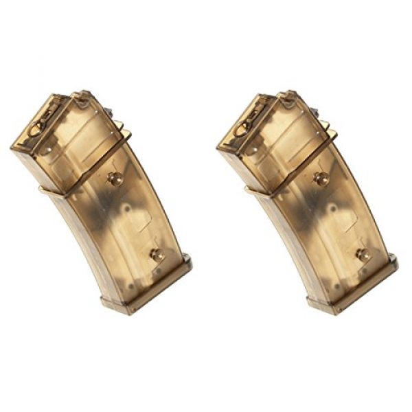 Airsoft Shopping Mall Airsoft Gun Magazine 1 Airsoft Shooting Gear 2pcs Pack CYMA 420rd Flash Mag Magazine for G36 Series AEG Semi Transparent