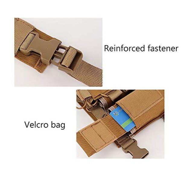 WEQ Airsoft Tactical Vest 7 WEQ Outdoor Tactical Vest Ultra-Light Breathable Modular Combat Training Vest Outdoor Combat Chest Vest Hanging Adjustable (Color : #D)