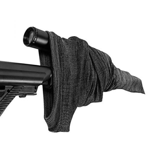 Gogoku Rifle Sock 5 Gogoku Gun Socks Gun Sock Silicone-Treated Rifle Socks Fit Scopes Knit Sleeve Case Dust Cover Outdoor Shooting Hunting Sack Storage Bag for Rifle Shotgun
