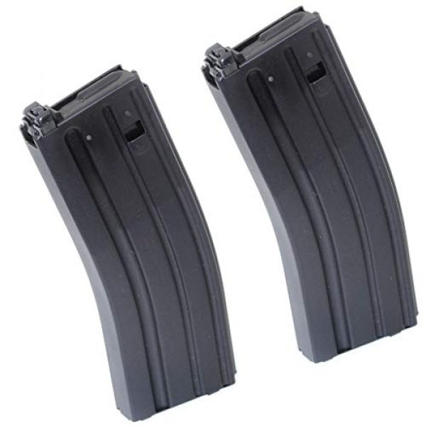 Airsoft Gang Airsoft Gun Magazine 1 Airsoft Parts G&D 2pcs 120rd Mag Magazine for Systema DTW M4 M16 AEG Black