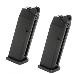 Generica Airsoft Gun Magazine 1 Generica Airsoft Spare Parts APS 2pcs 23rd Top Gas Turbo Magazine for Marui/APS Dragonfly D-MOD GBB Pistol