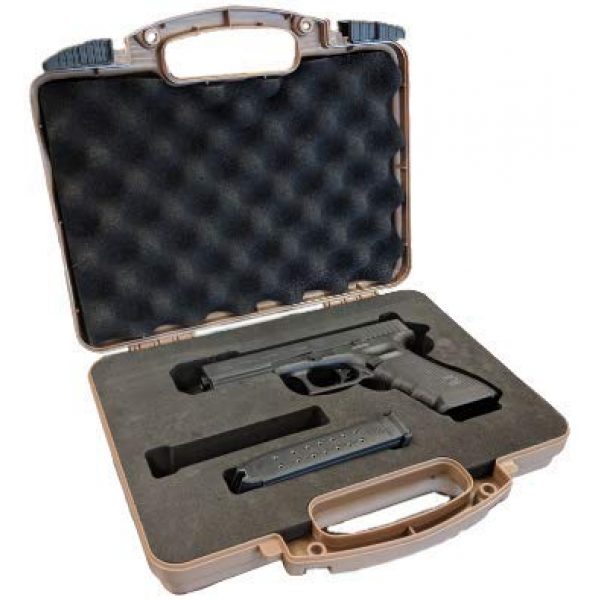 Cedar Mill Fine Firearms Pistol Case 1 Glock Compatible Go-Pack | Custom case with EVA display foam to protect your G17 9mm Gen1,2,3,4,5 G22 .40 Gen1,2,3,4,5 G19 19 9mm Gen1,2,3,4,5 G23 .40 Gen1,2,3,4,5 G26 9mm Gen1,2,3,4,5 G27 .40 Gen1,2