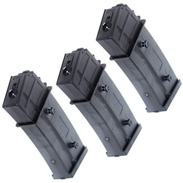 Airsoft Gang Airsoft Gun Magazine 1 Airsoft Parts Battleaxe 3pcs 430rd Hi-Cap Flash Magazine for Tokyo Marui Elite Force JG Jing Gong CYMA Classic Army ARES S&T G36 Series AEG Black
