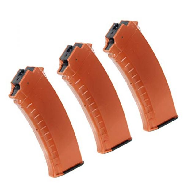 Generic Airsoft Gun Magazine 1 Airsoft Spare Parts 3pcs 60rd Mid-Cap Magazine for Tokyo Marui Next Gen AK AEG Brown