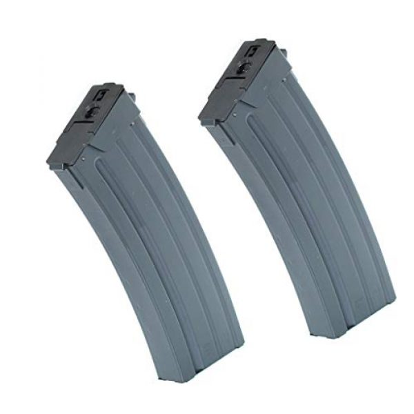 Generica Airsoft Gun Magazine 1 Generica Airsoft Spare Parts CYMA 2pcs 500rd Hi-Cap Mag Magazine for CM043 GALIL SAR AEG Black