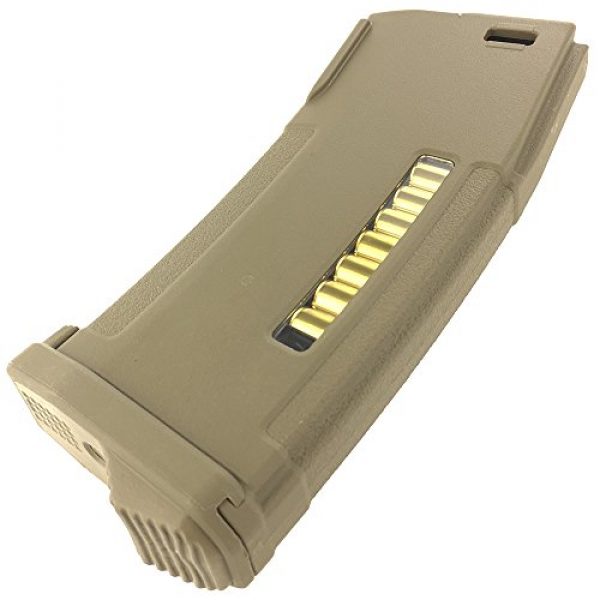 SportPro Airsoft Gun Magazine 7 SportPro 150 Round PTS EPM Polymer Medium Capacity Magazine for AEG M4 M16 Airsoft - Dark Earth