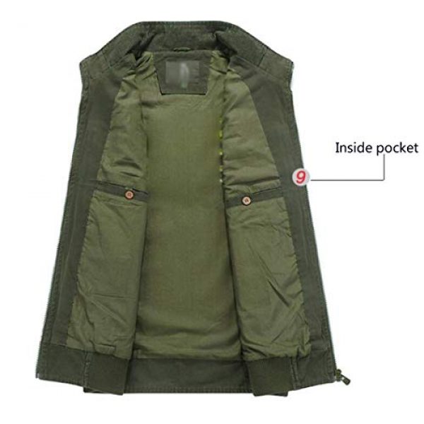 DAFREW Airsoft Tactical Vest 6 DAFREW Men's Vest Vest Casual Cotton Vest Men's Outdoor Travel Vest (Color : Khaki, Size : XL)