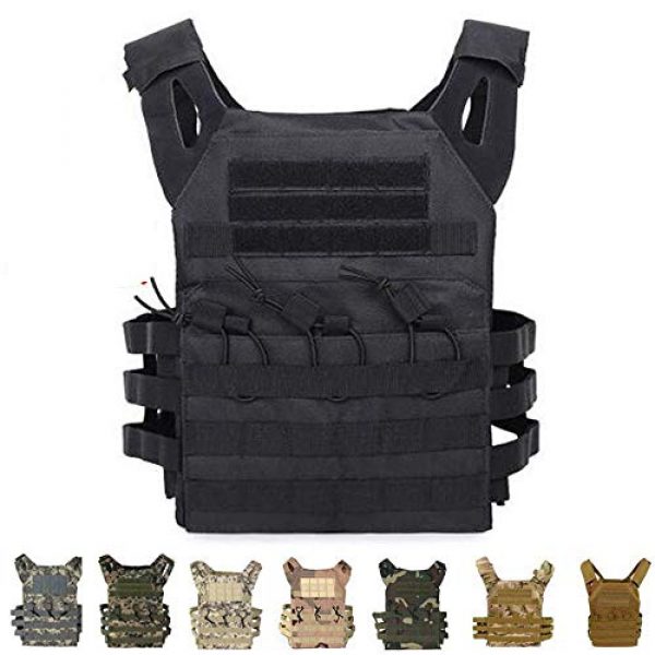 BGJ Airsoft Tactical Vest 5 Hunting Body Armor Plate Carrier Tactical Vest Fashion Outdoor CS Game Paintball Airsoft Vest Military Gear Equipment SAA0095