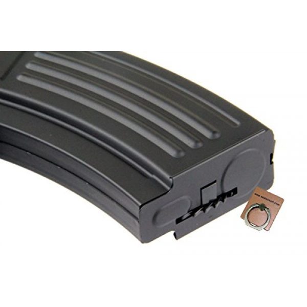 CYMA Airsoft Gun Magazine 3 CYMA AK 220rds Metal Magazine for Airsoft Marui Standard AEG X 3pcs -Mobile Ring Included