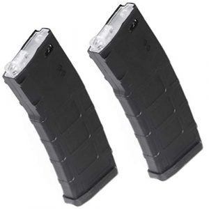 Airsoft Gang Airsoft Gun Magazine 1 Airsoft Parts CYMA 2pcs 160rd Polymer Waffle Mag Mid-Cap Magazine for CYMA, E&C, APS, D-Boys, ICS, Classic Army, G&P, Tokyo Marui M4 M16 Series AEG Black