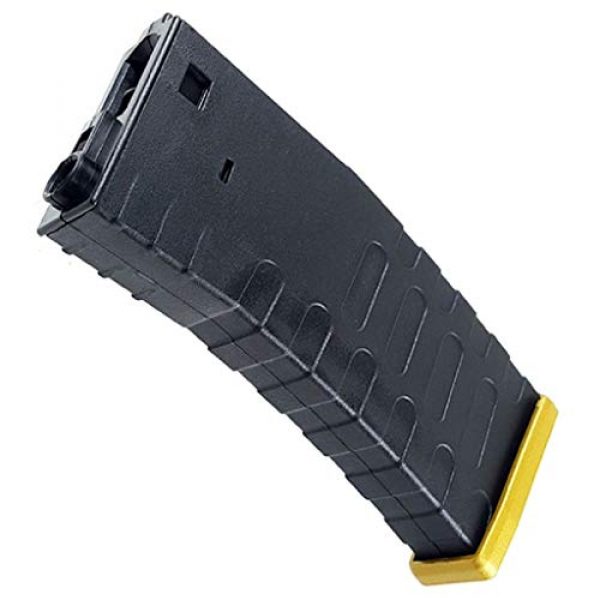 Generica Airsoft Gun Magazine 1 Airsoft Spare Parts APS Hi-Cap U Mag Magazine for FMR ASR UAR M4 M16 Series AEG Black/Yellow