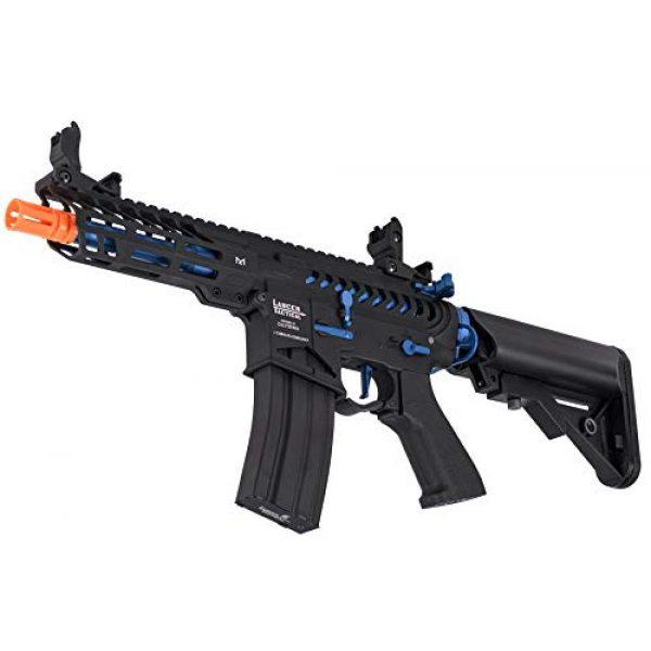 Lancer Tactical Airsoft Rifle 4 Lancer Tactical LT-29BACNL-G2-ME Enforcer AEG Airsoft Rifle Skeleton Black and Navy Blue 350 FPS