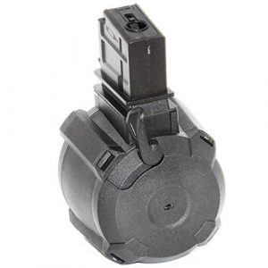 Airsoft Gang Airsoft Gun Magazine 1 Airsoft Parts Battleaxe 1400rd Sound Control Electric Drum Magazine for G36 Series AEG