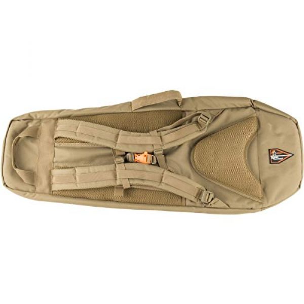 Lancer Tactical Rifle Case 2 Lancer Tactical 35" Backpack V. 1 Padded Rifle Bag TAN Firearm Backpack Pistol Handgun Case