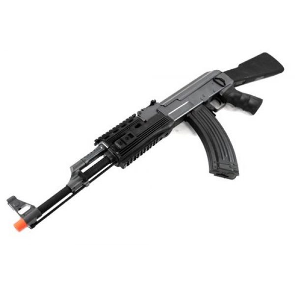 BBTac Airsoft Rifle 6 BBTac BT-AK Tactical RIS AEG w/ Integrated Rail System, Full Metal Gearbox (BLACK)