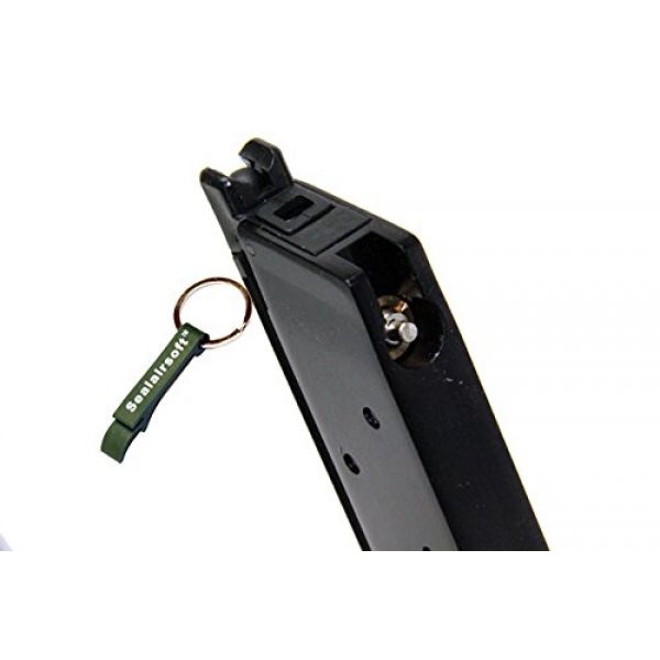 WE Airsoft Gun Magazine 2 WE 15rds Gas Airsoft Magazine SOCOM Gear MEU 1911 GBB BK -Mobile Ring Included