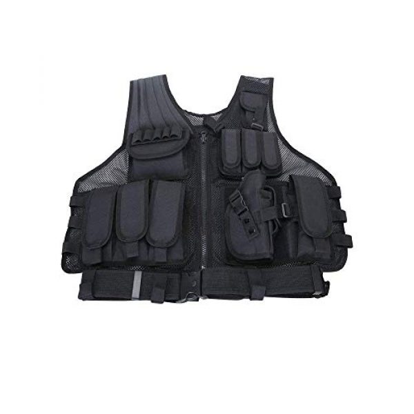 NEW VIEW Airsoft Tactical Vest 3 New View Tactical Vest Multi-Function Combat Training Suit with Multiple Pockets for 600D Encryption Nylon